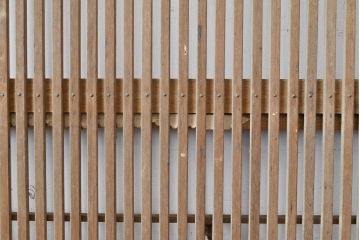 和製アンティーク　裏障子付き　整然と並ぶ様が美しい万本格子戸2枚セット(引き戸、建具、障子戸)(R-051455)