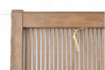 和製アンティーク　裏障子付き　整然と並ぶ様が美しい万本格子戸2枚セット(引き戸、建具、障子戸)(R-051455)