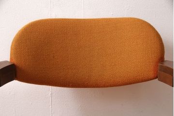 アメリカヴィンテージ　ビンテージ家具　FLEWELLINGDIVISON ECK-ADAMS CORP　個性的な佇まいがお洒落なウッドアームチェア(回転イス、デスクチェア)(R-051456)
