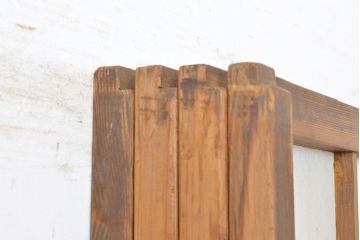 和製アンティーク　スリムな額入り障子戸4枚セット(引き戸、建具、障子戸)(R-051457)