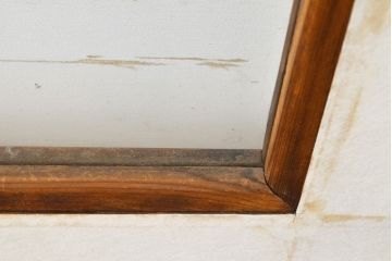 和製アンティーク　スリムな額入り障子戸4枚セット(引き戸、建具、障子戸)(R-051457)