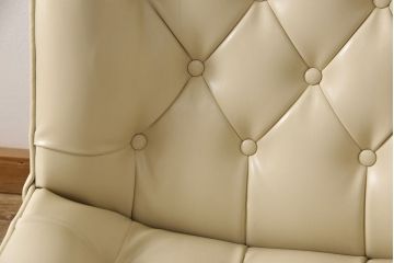 和製ヴィンテージ　ビンテージ家具　合皮　富士ファニチア(富士ファニチュア、フジファニチュア、FUJI FURNITURE、富士ファニチャー)　レトロな佇まいのラウンジチェア(1人掛けソファ、イス)(R-051460)