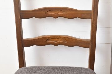 アメリカヴィンテージ　ビンテージ家具　オーク材　あたたかい雰囲気を醸し出すダイニングチェア2脚セット(イス、椅子、バラ売り可能)(R-051461)