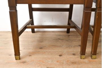 アメリカヴィンテージ　ビンテージ家具　オーク材　あたたかい雰囲気を醸し出すダイニングチェア2脚セット(イス、椅子、バラ売り可能)(R-051461)