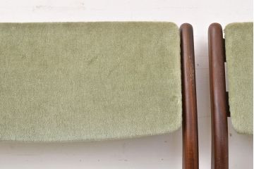 ヴィンテージ家具　デンマークビンテージ　チーク材　北欧家具らしい温もり溢れる佇まいが魅力のチェア2脚セット(ダイニングチェア、椅子)(R-051462)