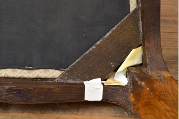 フランスアンティーク　オーク材　背もたれのデザインがエレガントなダイニングチェア3脚セット(椅子、イス、ビンテージ)(R-051464)