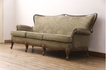 中古　maruni(マルニ木工)　マキシマムシリーズ　アンドリュークラシカル　3人掛けソファ(アームソファ)(R-051469)