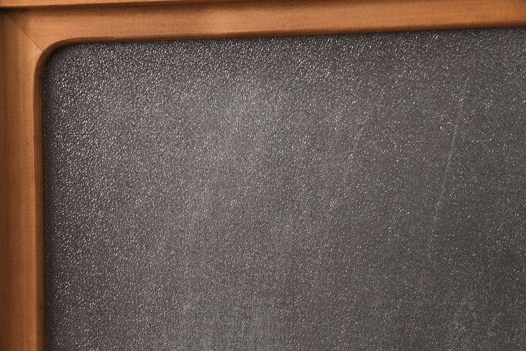 和製アンティーク　菱型の組子細工がおしゃれな組子入りガラス戸2枚セット(引き戸、建具)(R-051473)