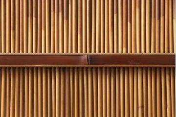 和製アンティーク　透かし彫りがアクセントの御簾戸1枚(建具、簾戸、簀戸、葭戸、夏障子、すど、葦戸)(R-051477)