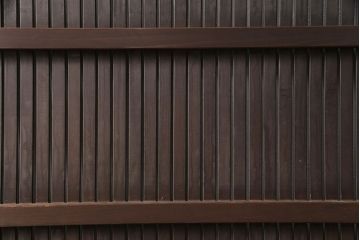 和製アンティーク　ダイヤガラス　幅広の縦格子が珍しい格子戸4枚セット(引き戸、建具)(R-051478)