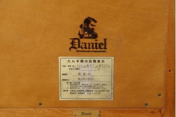 中古　美品　横浜ダニエル　シンプルながらも気品漂うウォールミラー(壁掛け鏡)(定価約16万円)(R-051490)