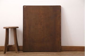 中古　北海道民芸家具　シンプルなデザインで取り入れやすいミラー(ウォールミラー、壁掛け鏡)(R-051494)