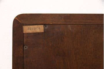 中古　北海道民芸家具　シンプルなデザインで取り入れやすいミラー(ウォールミラー、壁掛け鏡)(R-051494)