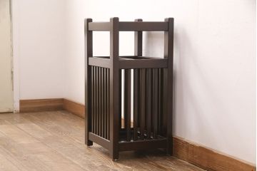 中古　北海道民芸家具　希少な絶版品!和モダンな雰囲気づくりにぴったりの傘立て(カサ立て、スタンド)(R-051495)