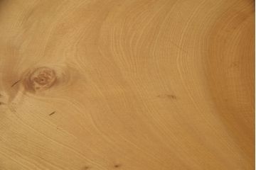 中古　国産手造り家具　総イチョウ材　極厚な一枚板(60mm)の天板が高級感を漂わせる片袖机(プレジデントデスク、ワークデスク、在宅ワーク、在宅用)(R-051500)
