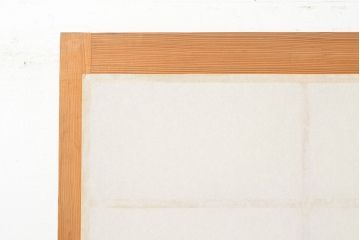 ヴィンテージ建具　和製ビンテージ　明るい木肌が和やかな雰囲気を生み出すシンプルな障子戸4枚セット(引き戸、建具)(R-051503)