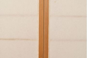 ヴィンテージ建具　和製ビンテージ　明るい木肌が和やかな雰囲気を生み出すシンプルな障子戸4枚セット(引き戸、建具)(R-051503)