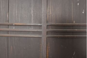 和製アンティーク　前面ヒノキ材　特大サイズ!九尺収納箪笥キャビネット(重ね箪笥、水屋箪笥、食器棚、収納棚)(R-051515)