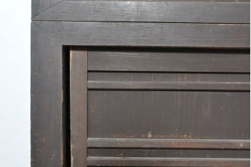 和製アンティーク　前面ヒノキ材　特大サイズ!九尺収納箪笥キャビネット(水屋箪笥、食器棚、収納棚、サイドボード)(R-051517)