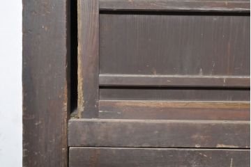 和製アンティーク　前面ヒノキ材　特大サイズ!九尺収納箪笥キャビネット(水屋箪笥、食器棚、収納棚、サイドボード)(R-051517)