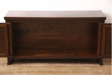 中古　美品　松本民芸家具　中古ではなかなかお目にかかれない、希少なN型朝鮮棚(サイドボード、サイドキャビネット、テレビ台、テレビボード、ローボード)(定価約52万円)(R-051521)