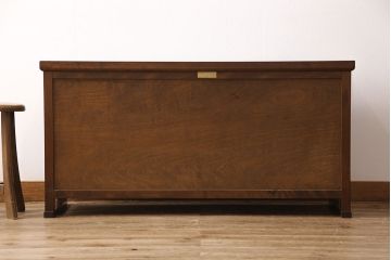 中古　美品　松本民芸家具　中古ではなかなかお目にかかれない、希少なN型朝鮮棚(サイドボード、サイドキャビネット、テレビ台、テレビボード、ローボード)(定価約52万円)(R-051521)