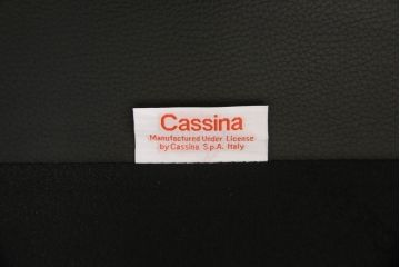 中古　美品　Cassina(カッシーナ)　401 BREAK(ブレーク)　MARIO BELLINI(マリオベリーニ)　キャスター付きアームチェア(ダイニングチェア、一人掛けソファ、1P)(定価約46万円)(R-051527)