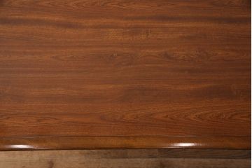 ヴィンテージ家具　和製ビンテージ　柏木工(KASHIWA・カシワ)　天板デコラ板　木の温もりを感じられるダイニングセット(ダイニングテーブル、4人掛け、ダイニングチェア4脚、板座チェア)(R-051533)