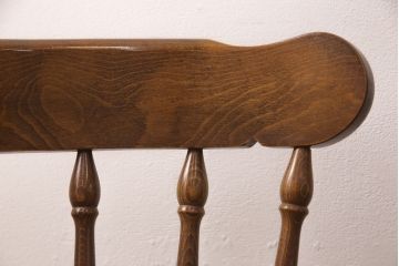 ヴィンテージ家具　和製ビンテージ　柏木工(KASHIWA・カシワ)　天板デコラ板　木の温もりを感じられるダイニングセット(ダイニングテーブル、4人掛け、ダイニングチェア4脚、板座チェア)(R-051533)