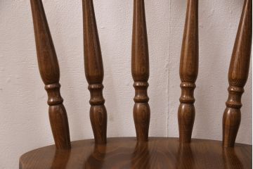 ヴィンテージ家具　和製ビンテージ　柏木工(KASHIWA・カシワ)　天板デコラ板　木の温もりを感じられるダイニングセット(ダイニングテーブル、4人掛け、ダイニングチェア4脚、板座チェア)(R-051533)