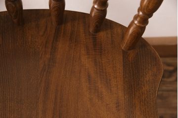 ヴィンテージ家具　和製ビンテージ　柏木工(KASHIWA・カシワ)　天板デコラ板　木の温もりを感じられるダイニングセット(ダイニングテーブル、4人掛け、ダイニングチェア4脚、板座チェア)(R-051533)