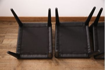 中古　美品　2019年製　アビタスタイル(AbitaStyle)　TRICK(トリック)チェア　MYC0550　シックモダンなインテリアに合うチェア4脚セット(定価 4脚で約10万4千円)(ダイニングチェア、イス、椅子)(R-051534)