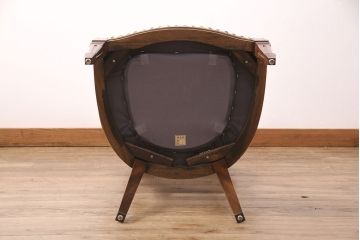 中古　美品　DREXEL HERITAGE(ドレクセルヘリテイジ)　Cameo Classics(キャメオクラシックス)　格調高い雰囲気が魅力のマホガニー製アームチェア(定価約33万円)(椅子、ダイニングチェア)(R-051539)