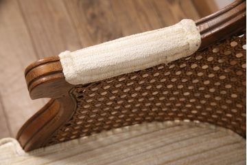 中古　美品　DREXEL HERITAGE(ドレクセルヘリテイジ)　Cameo Classics(キャメオクラシックス)　格調高い雰囲気が魅力のマホガニー製デスクチェア(定価約40万円)(椅子、オフィスチェア)(R-051540)