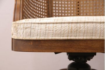 中古　美品　DREXEL HERITAGE(ドレクセルヘリテイジ)　Cameo Classics(キャメオクラシックス)　格調高い雰囲気が魅力のマホガニー製デスクチェア(定価約40万円)(椅子、オフィスチェア)(R-051540)