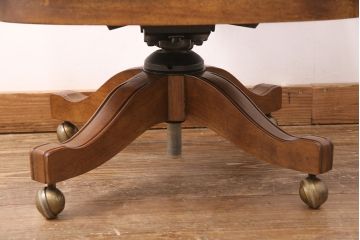 中古　美品　DREXEL HERITAGE(ドレクセルヘリテイジ)　Cameo Classics(キャメオクラシックス)　格調高い雰囲気が魅力のマホガニー製デスクチェア(定価約40万円)(椅子、オフィスチェア)(R-051540)