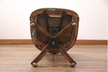 中古　美品　DREXEL HERITAGE(ドレクセルヘリテイジ)　Cameo Classics(キャメオクラシックス)　格調高い雰囲気が魅力のマホガニー製デスクチェア(定価約40万円)(椅子、オフィスチェア)(R-051540)