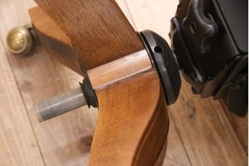 中古　美品　DREXEL HERITAGE(ドレクセルヘリテイジ)　Cameo Classics(キャメオクラシックス)　格調高い雰囲気が魅力のマホガニー製デスクチェア(定価約40万円)(椅子、オフィスチェア)(R-051540)