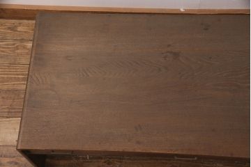和製アンティーク　総桑材　漆塗り　希少!角を丸くした丁寧な造りと大振りなサイズが魅力の文机(座机、ローテーブル、センターテーブル)(R-051542)