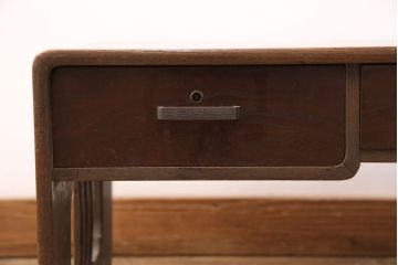 和製アンティーク　総桑材　漆塗り　希少!角を丸くした丁寧な造りと大振りなサイズが魅力の文机(座机、ローテーブル、センターテーブル)(R-051542)