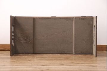 和製アンティーク　総桑材　漆塗り　希少!角を丸くした丁寧な造りと大振りなサイズが魅力の文机(座机、ローテーブル、センターテーブル)(R-051542)