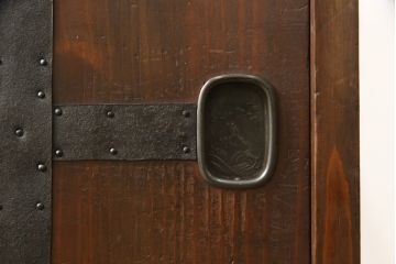 和製アンティーク　大正昭和初期　ヒノキ材　小振りなサイズが嬉しい!卓上でも使える帳場箪笥(小箪笥、サイドキャビネット、収納棚、時代箪笥、小物収納)(R-051552)