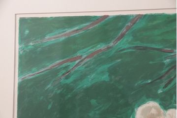 ジャン=ピエール・カシニョール(JeanPierreCassigneul)　「グリーンのベンチ」「 Les Fausses Confidences」　リトグラフ(ディスプレイ、石版画)(R-051553)