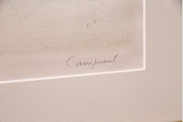 ジャン=ピエール・カシニョール(JeanPierreCassigneul)　「グリーンのベンチ」「 Les Fausses Confidences」　リトグラフ(ディスプレイ、石版画)(R-051553)