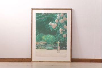 ジャン=ピエール・カシニョール(JeanPierreCassigneul)　「グリーンのベンチ」「 Les Fausses Confidences」　リトグラフ(ディスプレイ、石版画)(R-051553)
