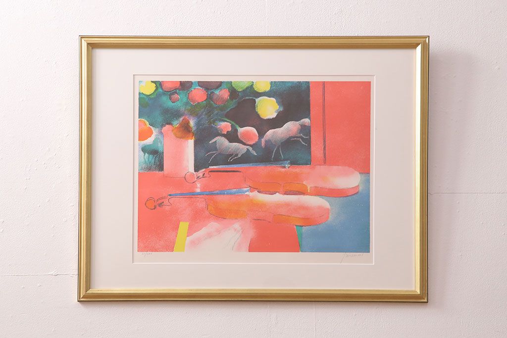 リトグラフ　ポールギヤマン　カバリエのダンス　直筆サイン　127/200 公式】アンティーク家具ラフジュ工房商品詳細ページポール