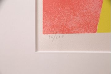 ポール・ギヤマン(Paul GUIRAMAND)　「カバリエのダンス」「La Danse Cavaliere」　リトグラフ32/200(ディスプレイ、石版画)(R-051554)