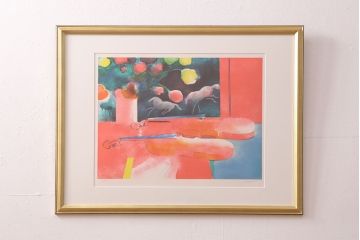 ポール・ギヤマン(Paul GUIRAMAND)　「カバリエのダンス」「La Danse Cavaliere」　リトグラフ32/200(ディスプレイ、石版画)(R-051554)