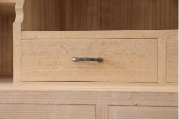 中古　加茂桐　伝統工芸士・会田勝平作　かくし付き　上品な佇まいの総桐箪笥(並厚)(総桐たんす、衣装箪笥、着物箪笥、和タンス)(R-051559)