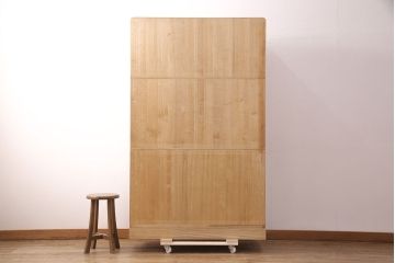中古　加茂桐　伝統工芸士・会田勝平作　かくし付き　上品な佇まいの総桐箪笥(並厚)(総桐たんす、衣装箪笥、着物箪笥、和タンス)(R-051559)